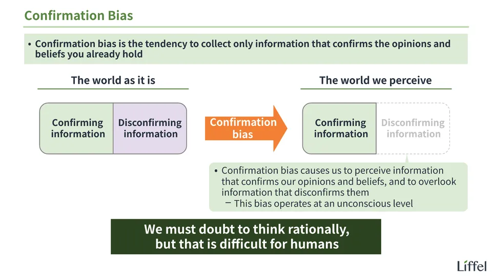 What confirmation bias is