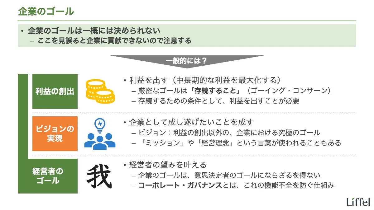 企業のゴール