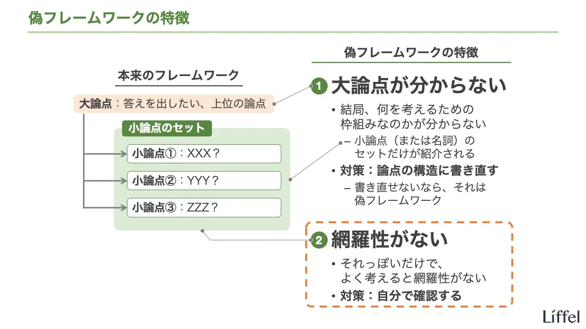 使えないフレームワークの見分け方