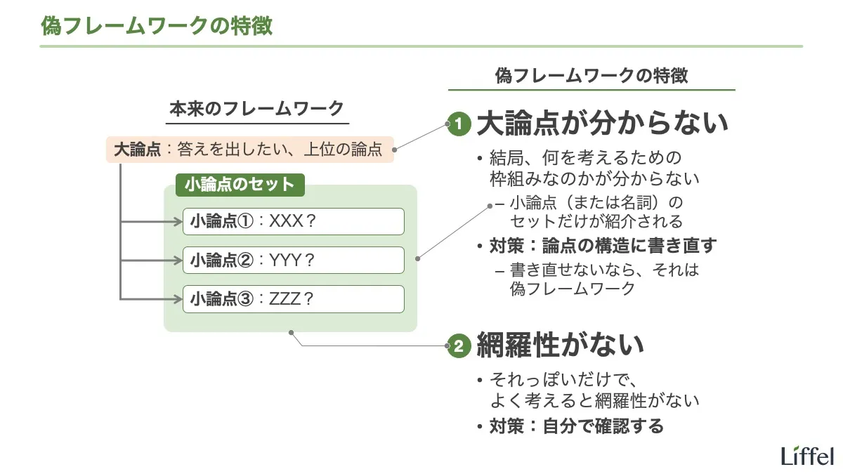 使えないフレームワークの見分け方